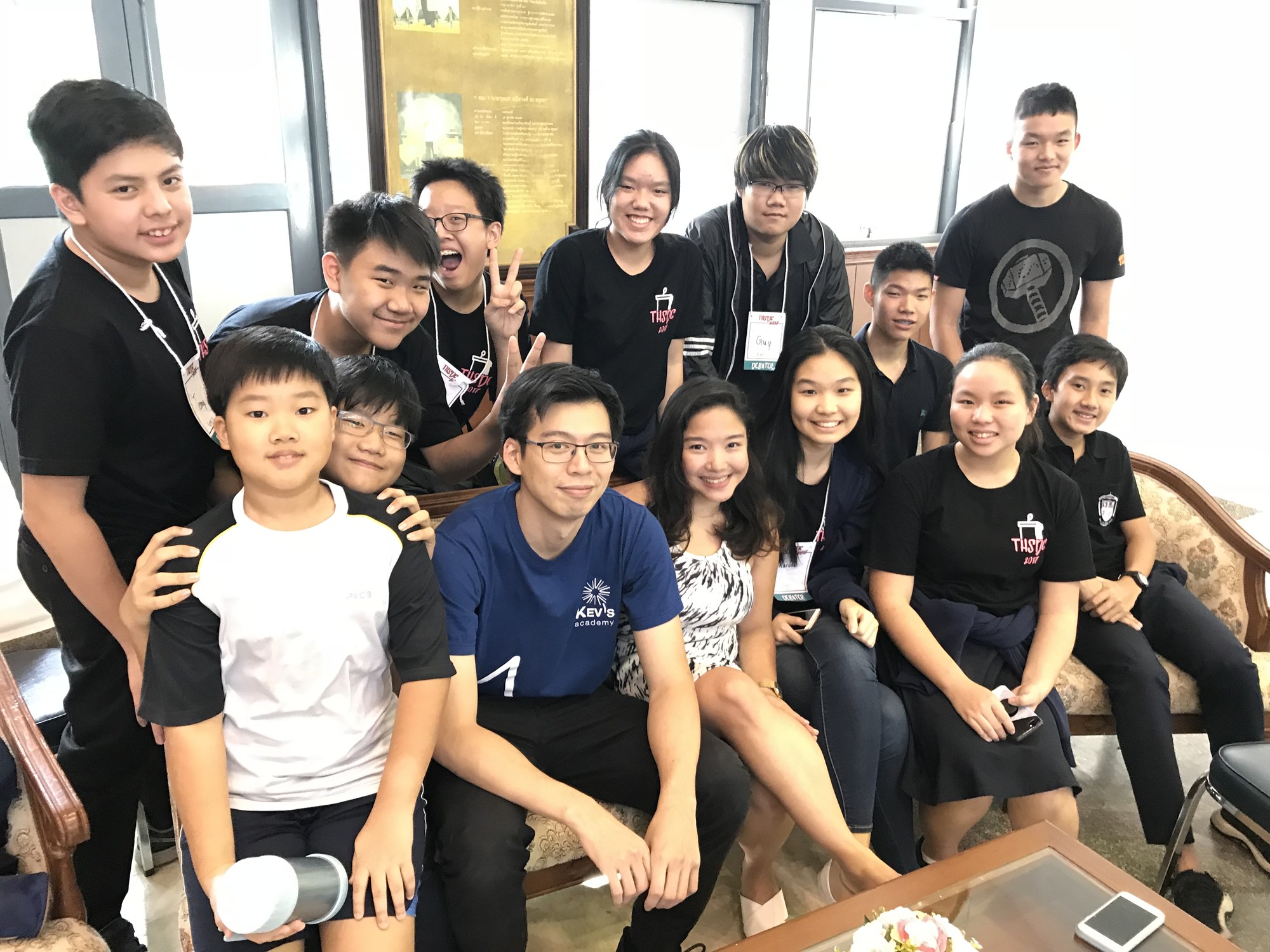 Dr. Kevin with KEV'S students