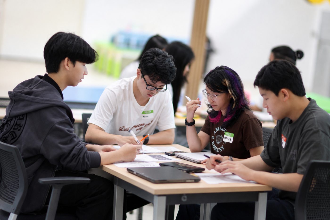 KEV'S scholars working through practice papers